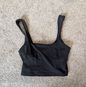 Athleta Cropped Black Tank